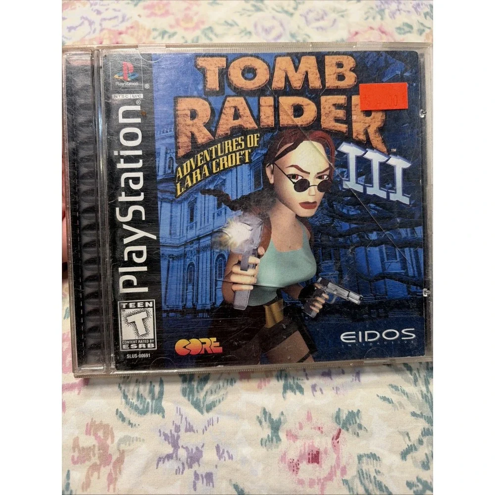 Playstation Video Game Tomb Raider III Adventures‎ of Lara Croft Complete